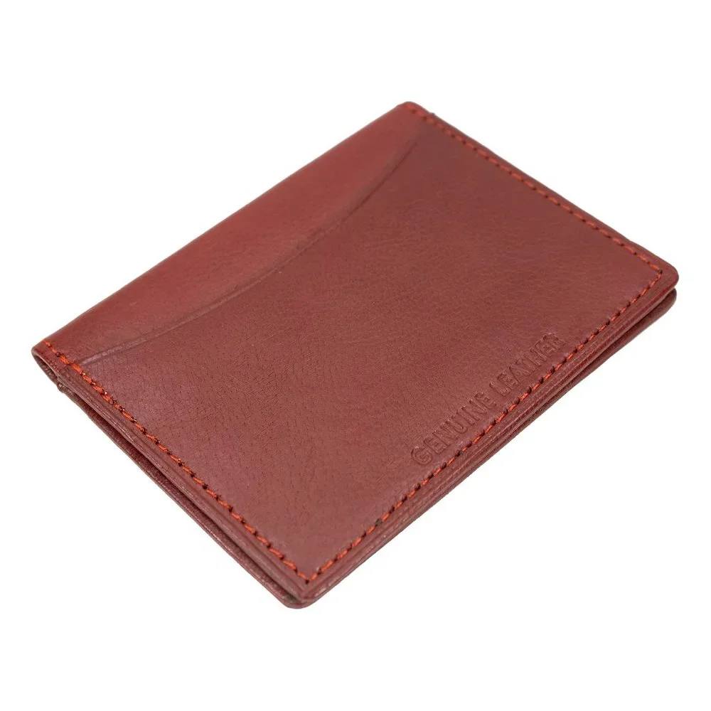 Mens Leather Credit Card Case, Slim ID Holder, Business Card Organizer